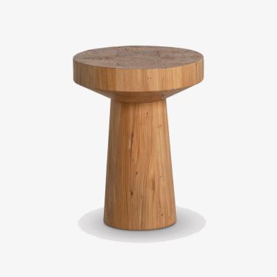 Barker and Stonehouse Carver Coffee Table 35x45cm, Round Wood | Barker & Stonehouse