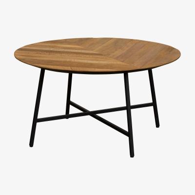 Barker and Stonehouse Brixton Coffee Table, Round, Brown | Barker & Stonehouse