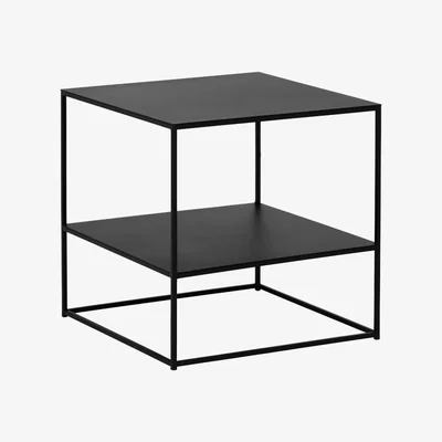Barker and Stonehouse Kline Black Metal Coffee Table, 50cm