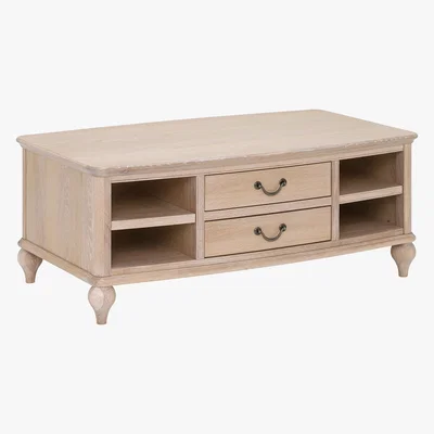 Barker and Stonehouse Charente Coffee Table, Chalk Oak