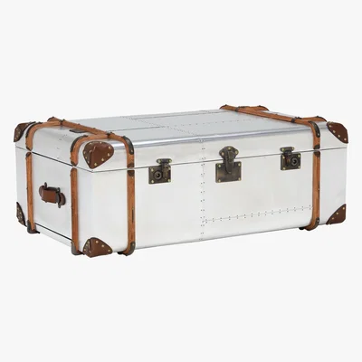 Barker and Stonehouse Timothy Oulton Globetrekker Large Metal Coffee Table