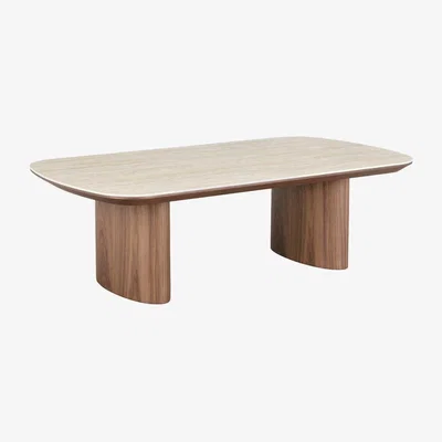 Barker and Stonehouse Sumida Coffee Table - Ceramic & MDF, Brown | Barker & Stonehouse