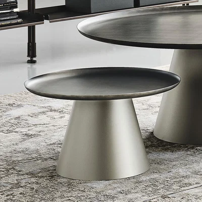 Barker and Stonehouse Cattelan Italia Amerigo Coffee Table 60xH34cm, Round, Grey | Barker & Stonehouse