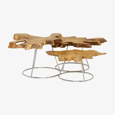 Barker and Stonehouse Caspian Admire Set of 3 Multi Coffee Tables