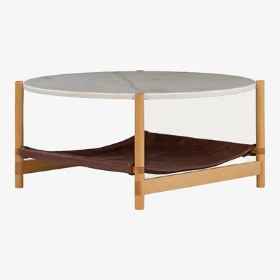 Bombinate.com 1.02 White Circular Coffee Table