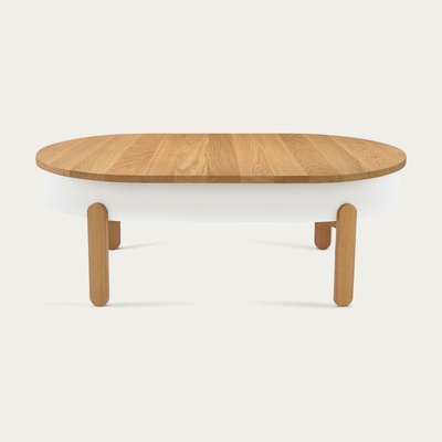 Bombinate.com Oak/White Large Batea Coffee Table