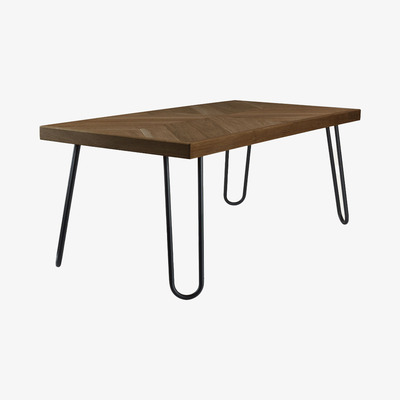 Bombinate.com Dark Brown Coffee Table Zig-Zag V-II FCT0302