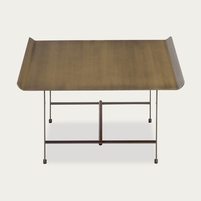 Bombinate.com Walnut Sisters Metal Coffee Table