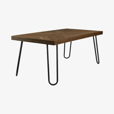 Bombinate.com Dark Brown Coffee Table Zig-Zag V-I FCT0292