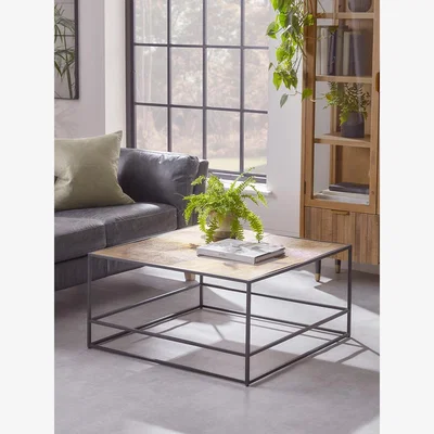 Cox and Cox Etched Top Coffee Table