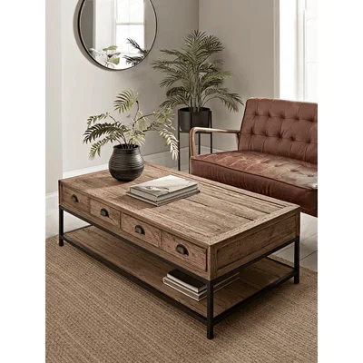 Cox and Cox Reclaimed Oak Coffee Table