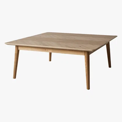 Cox and Cox Chevron Oak Coffee Table