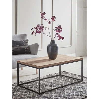 Cox and Cox Oak Topped Coffee Table