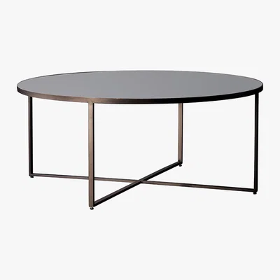 Cox and Cox Round Mirrored Coffee Table