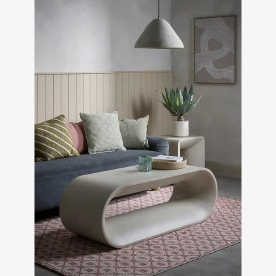 Cox and Cox Concrete Squoval Coffee Table