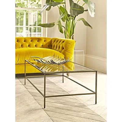 Cox and Cox Villette Coffee Table - Burnished Brass