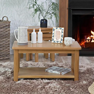 Chiltern Oak Furniture Rutland Oak Small Coffee Table