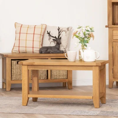 Chiltern Oak Furniture Rustic Oak Small Coffee Table