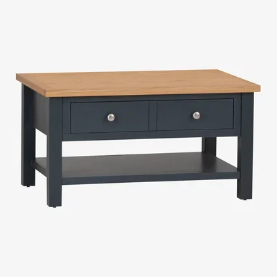 Chiltern Oak Furniture Salisbury Blue Painted Oak Coffee Table