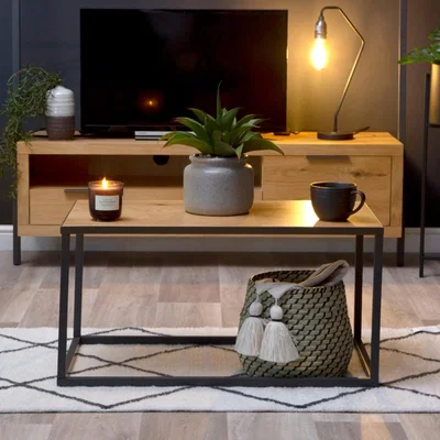 Chiltern Oak Furniture Urban Industrial Oak Small Coffee Table