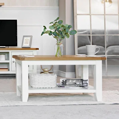 Chiltern Oak Furniture Chester White Painted Oak Small Coffee Table