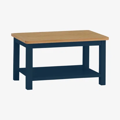 Chiltern Oak Furniture Rutland Blue Painted Oak Small Coffee Table