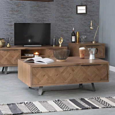 Chiltern Oak Furniture Industrial Oak Coffee Table