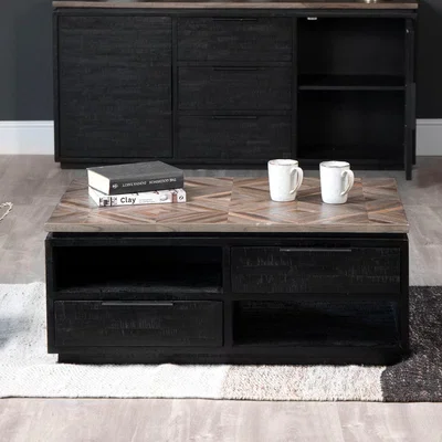 Chiltern Oak Furniture Camden Teak Large Coffee Table With 2 Drawers