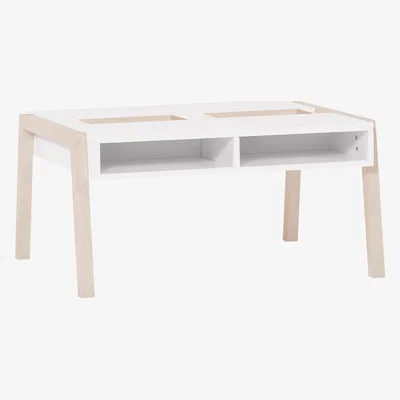 Cuckooland Vox Spot Coffee Table with Storage in Acacia & White