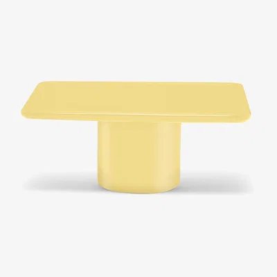 The Conran Shop Short Mag Square Table in Yellow