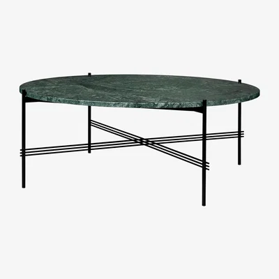 The Conran Shop TS Coffee Table in Green Guatemala Marble & Black 105cm
