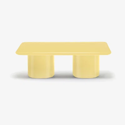 The Conran Shop Short Mag Rectangular Table in Yellow