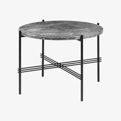 The Conran Shop TS Coffee Table in Grey Emperador Marble & Black 55cm