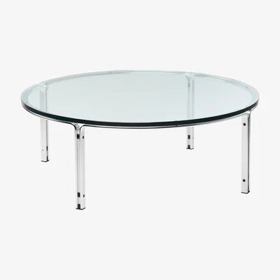 The Conran Shop Exclusive HB 110 Coffee Table in Chrome & Glass 110cm
