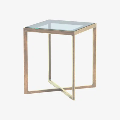 The Conran Shop Krusin Side Table in Oak & Glass
