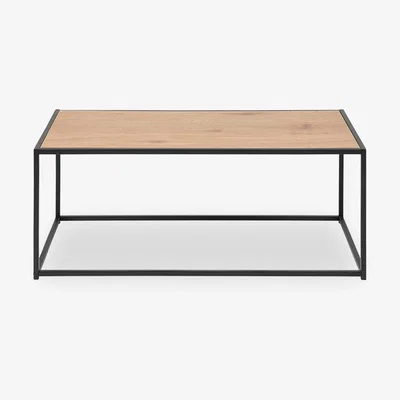 Cult Furniture £10 Off Seaford Coffee Table, Oak Effect & Black