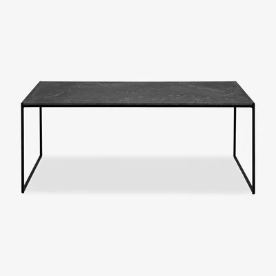 Cult Furniture £20  Off  Infinity Large Rectangle Coffee Table, Black Marble Effect