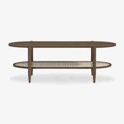 Cult Furniture Soller Coffee Table, Walnut & Cane