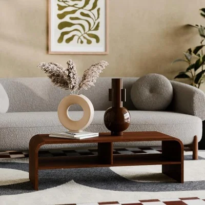 Cult Furniture Cubitt Wooden Coffee Table, Dark Mango Wood