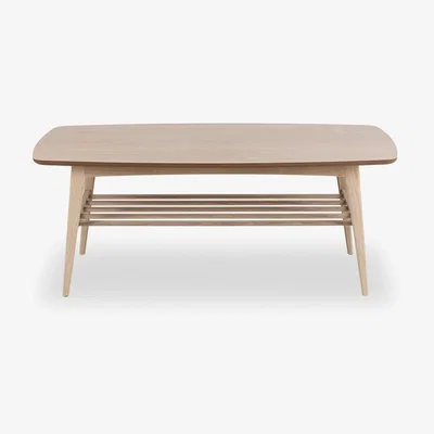 Cult Furniture £30  Off  Woodstock Rectangle Coffee Table, Light Oak