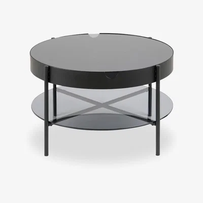 Cult Furniture £20  Off  Tipton Round Coffee Table, Black