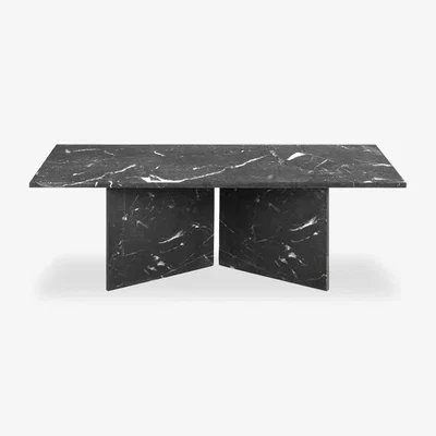 Cult Furniture Vega Coffee Table, Black Marble