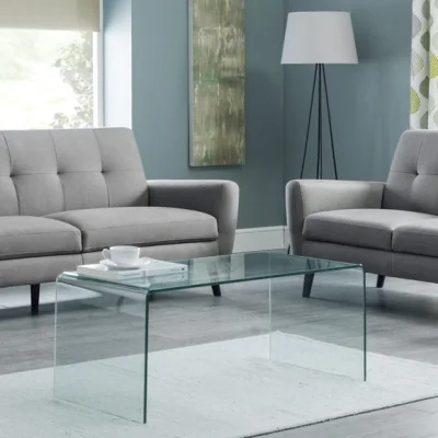 Dunelm Return - Amalfi Bent Glass Coffee Table