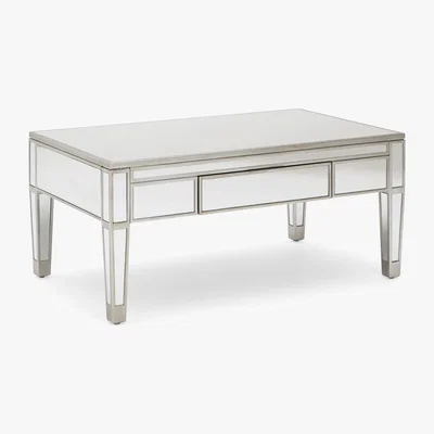 Dunelm Fitzgerald Mirrored Coffee Table Silver