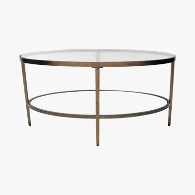 Dunelm Caprice Coffee Table Brass