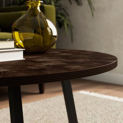 Dunelm Brayden Coffee Table, Parquet Effect Brown