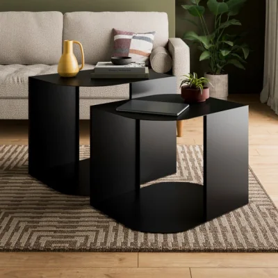 Dunelm Edwin Metal Nesting Coffee Tables