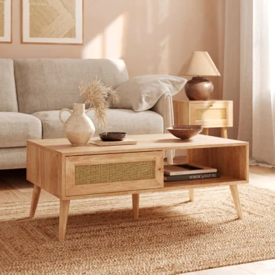 Dunelm Jordyn Coffee Table, Mango Wood Effect