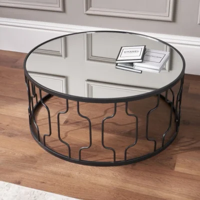 Dunelm Return - Caprisse Coffee Table, Mirrored Glass