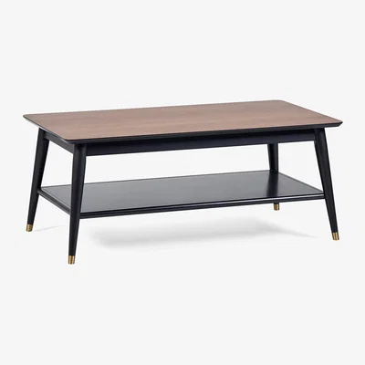 Dunelm Findlay Coffee Table With Shelf Walnut